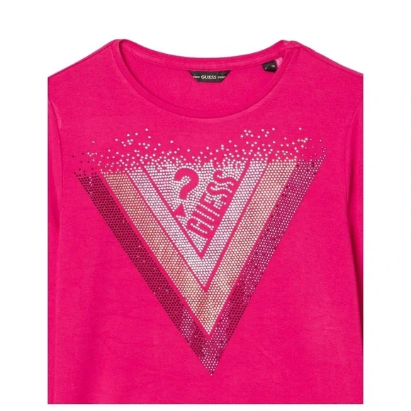 NWT Girls Guess Long Sleeve Rhinestone Top - Size 10 - Picture 5 of 5
